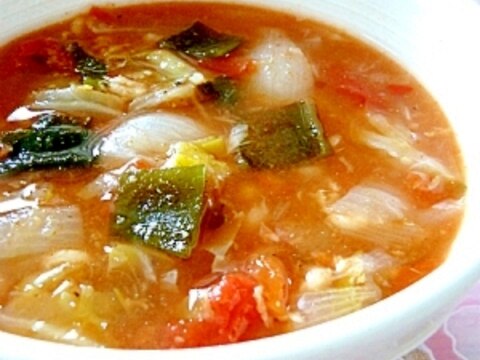 正月太りしちゃったら★食べるトマトスープ